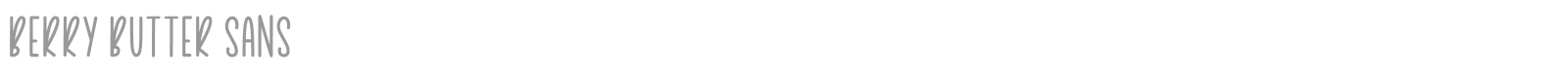 Berry Butter Sans font preview